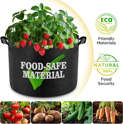 10-Pack 7 Gallon Grow Bags