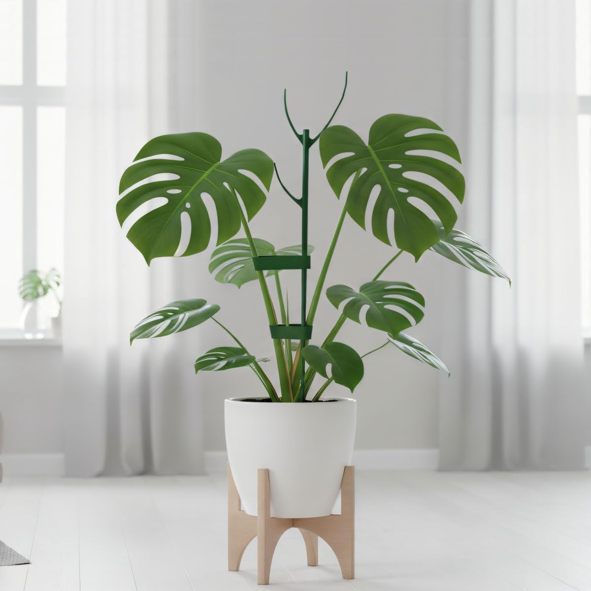 Plant Stakes for Indoor Plants, 5 Packs Stackable Monstera Plant Support, Plant Sticks Support Tall, Perfect Replacement for Plant Stakes, Garden Accessories