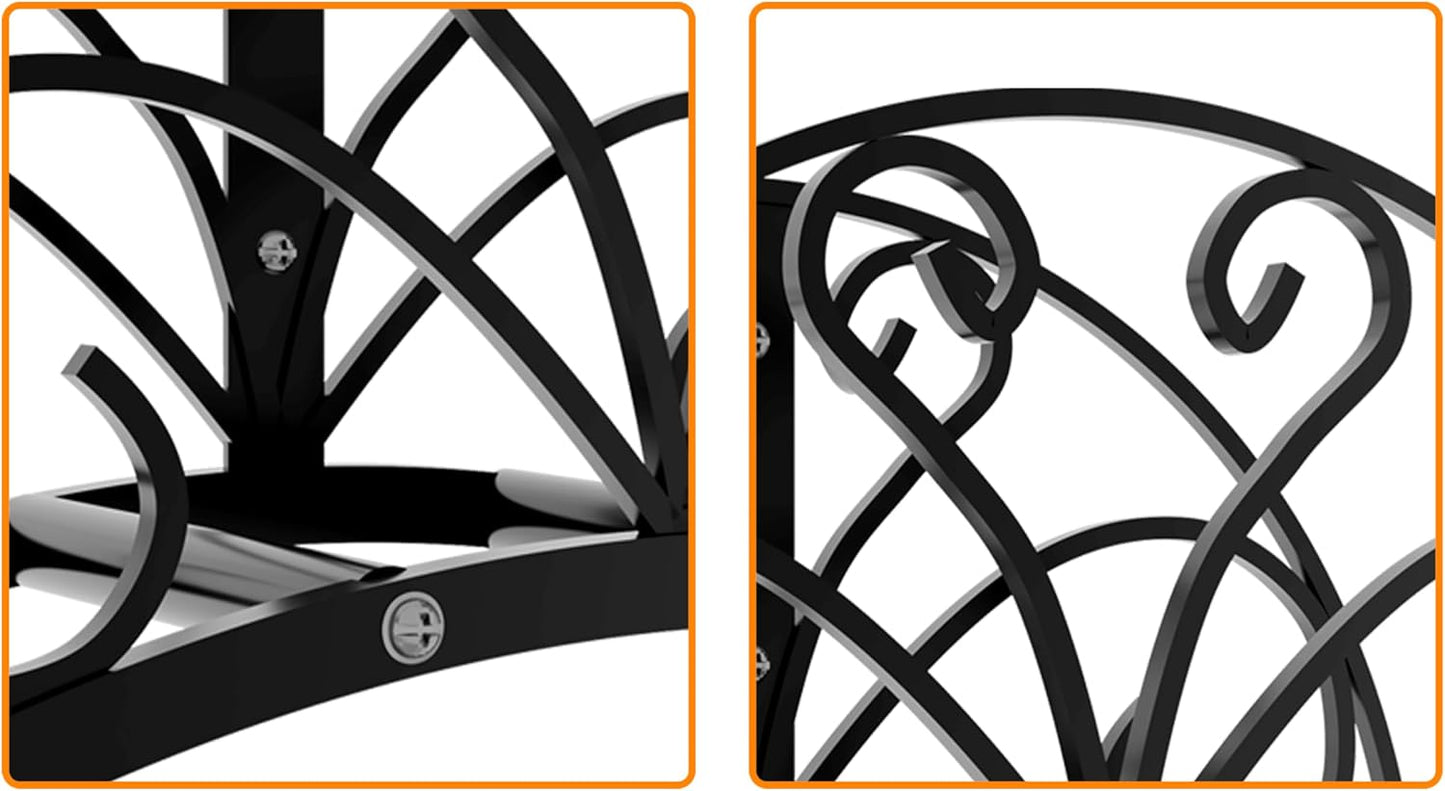 Wall Mount Metal Garden Hose Holder Outdoor Iron Storage Hanger