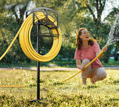 Wall Mount Metal Garden Hose Holder Outdoor Iron Storage Hanger