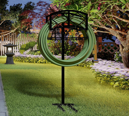 Wall Mount Metal Garden Hose Holder Outdoor Iron Storage Hanger