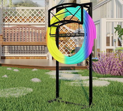 Wall Mount Metal Garden Hose Holder Outdoor Iron Storage Hanger