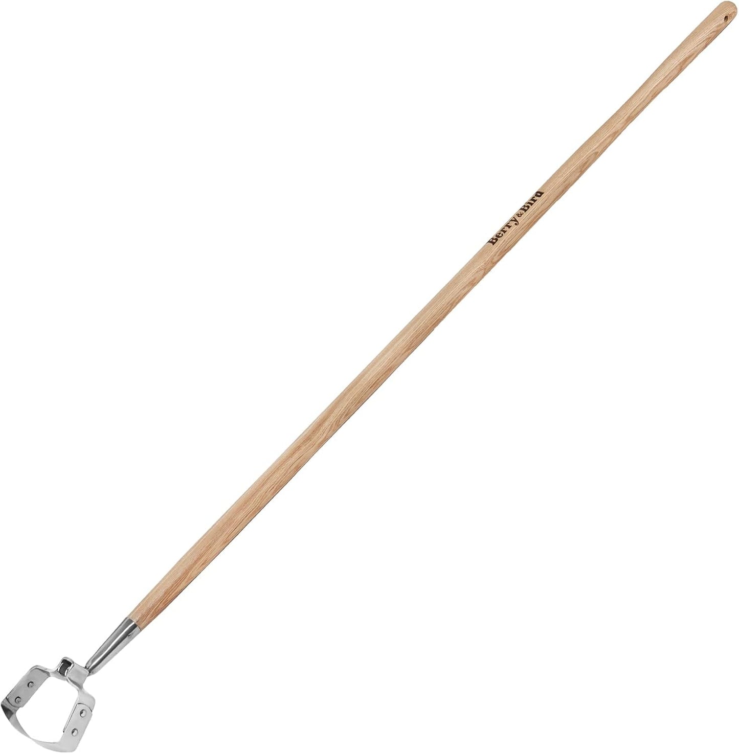 Hula Weeding Hoe, 17.3'' Stainless Steel Stirrup Hoe Wood Grip