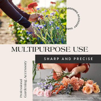 Flower Clippers, Garden Shears with Sharp Blades, Trimming Shears for Plants, Flowers and Trees, Must-Have Designing and Gardening Hand Tools
