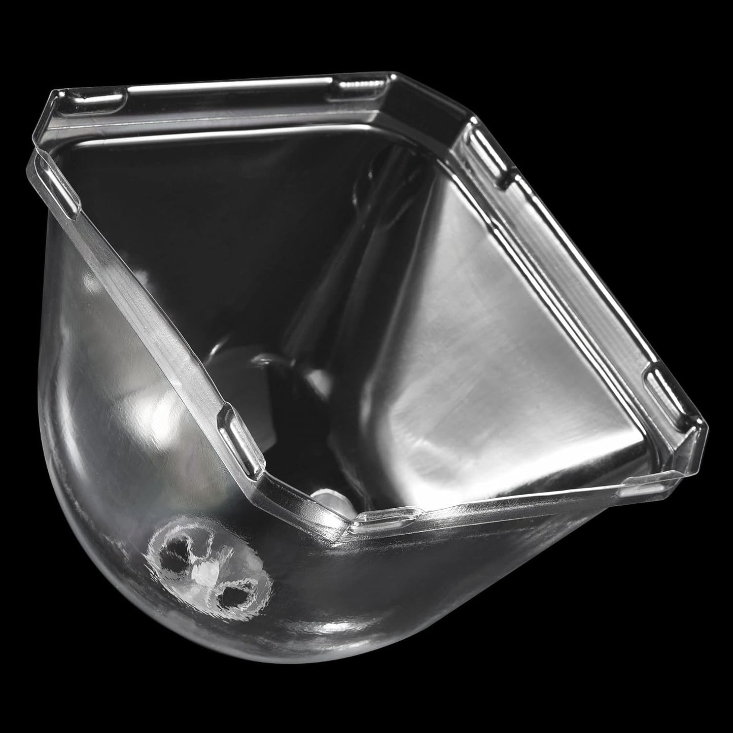 3.9" Plant Humidity Dome, 10Pcs Square Plastic Garden Cloche Dome Plant Cover Reusable for Outdoor Frost Freeze Protection Mini Greenhouse, Clear 10cm x 10cm