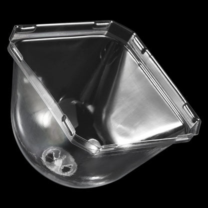 3.9" Plant Humidity Dome, 10Pcs Square Plastic Garden Cloche Dome Plant Cover Reusable for Outdoor Frost Freeze Protection Mini Greenhouse, Clear 10cm x 10cm