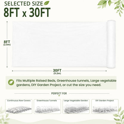 10Ft x 20Ft Garden Netting, Fine Mesh Insect Netting for Plant Protection