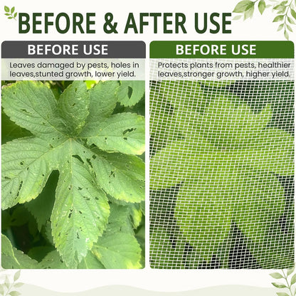 10Ft x 20Ft Garden Netting, Fine Mesh Insect Netting for Plant Protection
