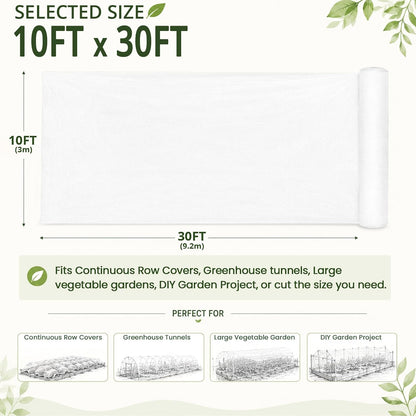 10Ft x 20Ft Garden Netting, Fine Mesh Insect Netting for Plant Protection
