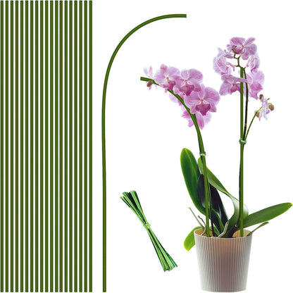 20Pcs Plant Stakes, 16IN Orchid Support Stakes for Indoor Plants