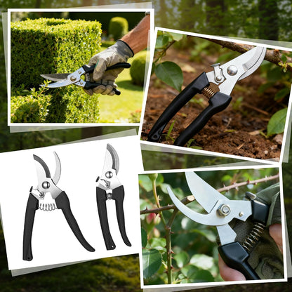 30 Pack Garden Shears Flower Clippers for Plant Cutting, Black