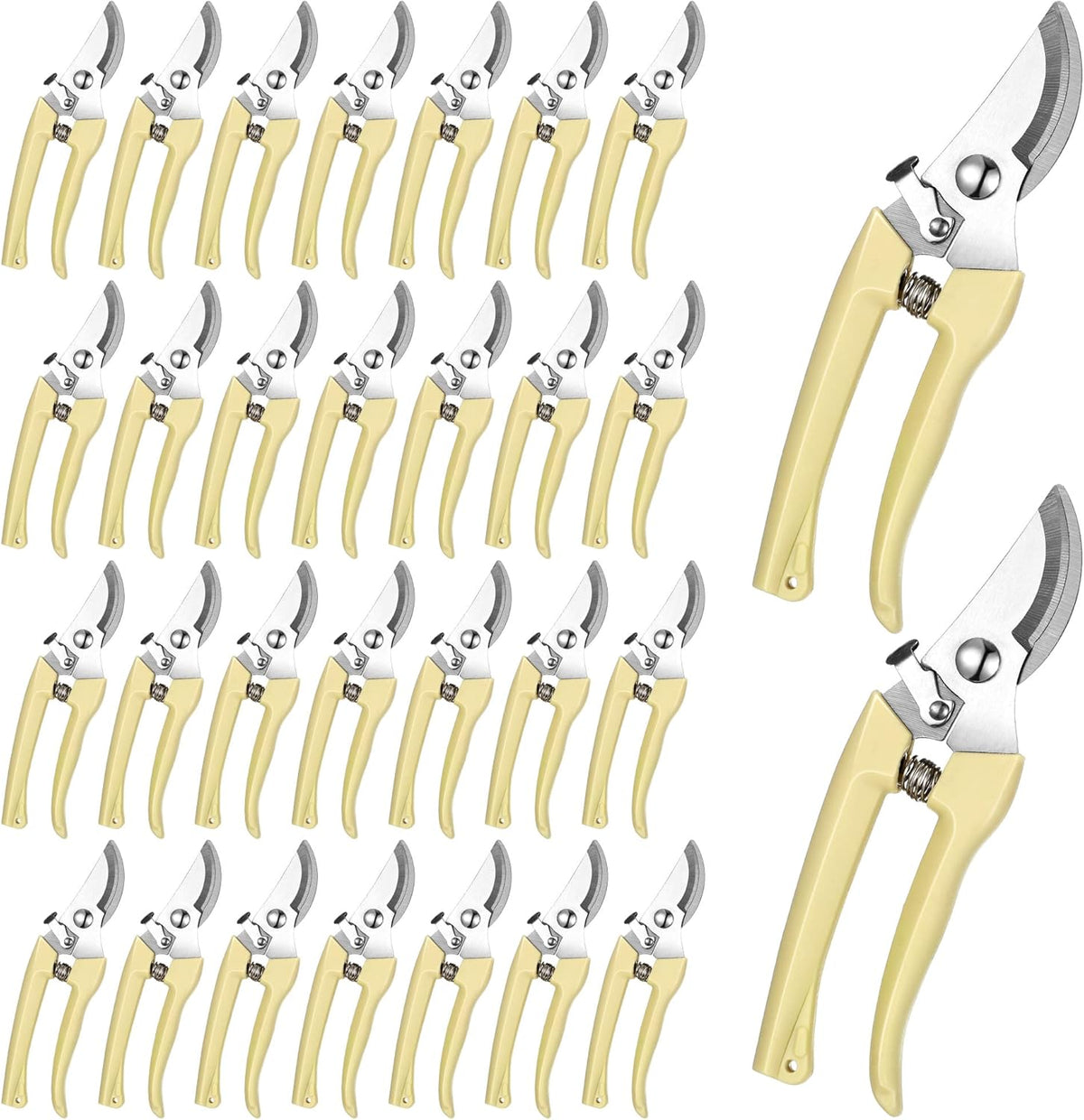 30 Pack Garden Shears Flower Clippers for Plant Cutting, Black