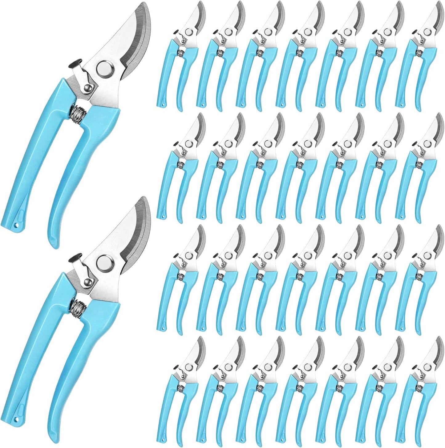 30 Pack Garden Shears Flower Clippers for Plant Cutting, Black