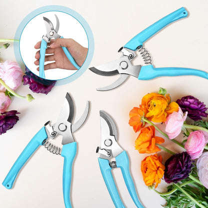 30 Pack Garden Shears Flower Clippers for Plant Cutting, Black