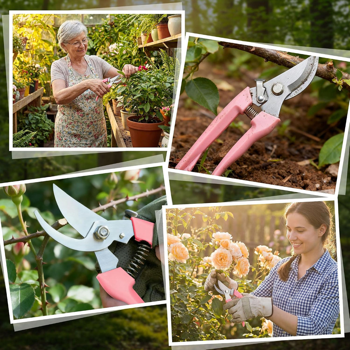 30 Pack Garden Shears Flower Clippers for Plant Cutting, Black