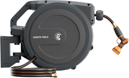 Retractable Garden Hose Reel 1/2"100FT Auto Rewind Wall Mount