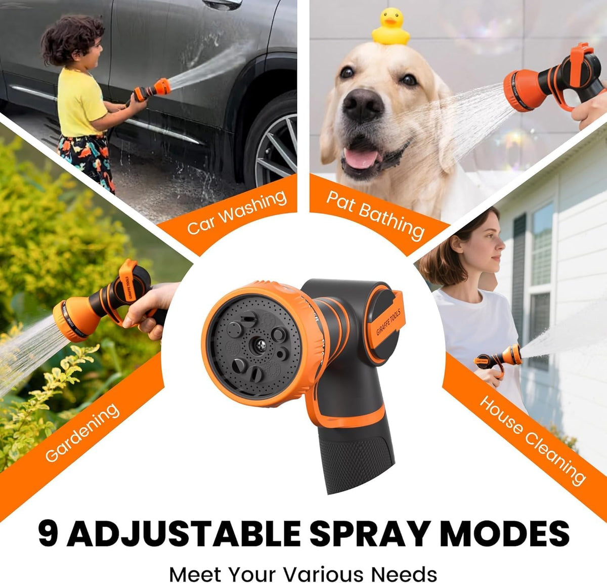 Retractable Garden Hose Reel 1/2"100FT Auto Rewind Wall Mount