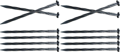 30 Pcs Spiral Landscape Anchoring Spikes, 8 Inch Landscaping Fabric Edging Anchoring Stakes Plastic Edging Nails Nylon Garden Lawn Yard Spikes