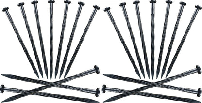 30 Pcs Spiral Landscape Anchoring Spikes, 8 Inch Landscaping Fabric Edging Anchoring Stakes Plastic Edging Nails Nylon Garden Lawn Yard Spikes