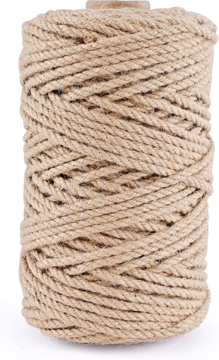 Natural Jute Twine 328ft 3mm,3Ply Twisted Thick Twine Rope Strong Jute String Roll for Crafts Gift Wrapping Gardening Home Decor Bundling Cat Scratching Post