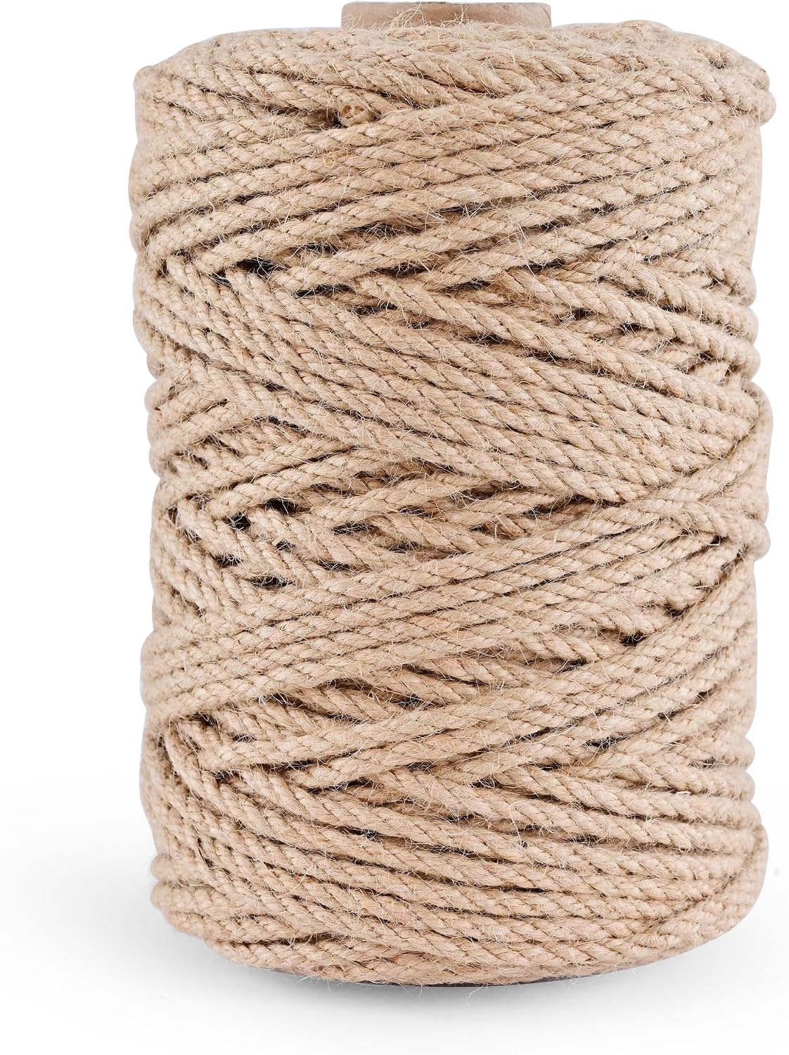 Natural Jute Twine 328ft 3mm,3Ply Twisted Thick Twine Rope Strong Jute String Roll for Crafts Gift Wrapping Gardening Home Decor Bundling Cat Scratching Post