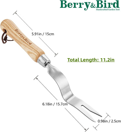 Hand Weeder Tool, 12.1" Stainless Steel Gardening Weed Puller