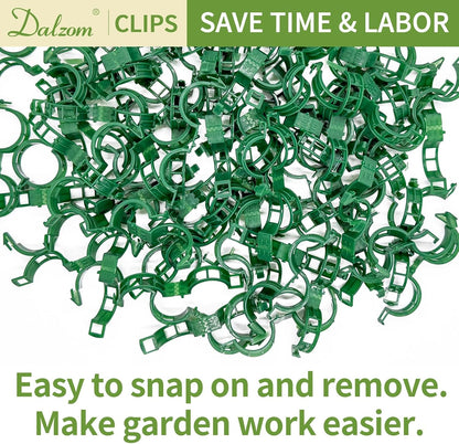 ® 300Pcs Tomato Clips, Plastic Trellis Clips Plant Support Clips, Plant Clips for Support, Grape Vine, Tomato Vine, Vegetables Plants, Garden Clips to Grow Upright Makes Plants Healthier