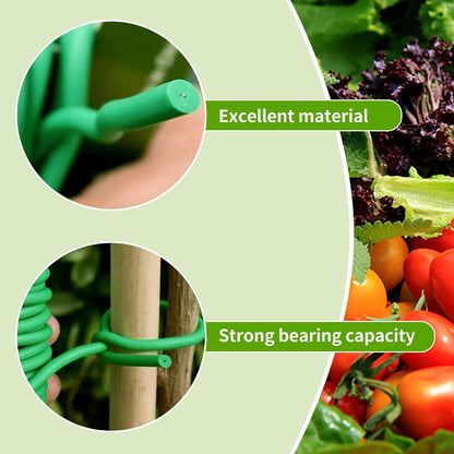 Plant Ties, 16.4 Feet Soft Twist Garden Ties for Supporting Climbing Plants, Flexible Wire for Tomatoes, Vines, Outdoor Climbing, Vegetables & Office Home Organization(Diameter 2.5mm)