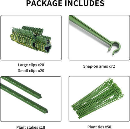 Large Tomato Cage 6 Pack Upto 73 inch Tall Tomato Trellis Garden Stakes Plant Support,Purple(5ft Stake add 18 inch Adjustable Stakes)