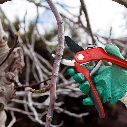 8" Green Bypass Pruning Shears Heavy Duty Pruning Scissors