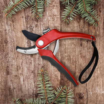 8" Green Bypass Pruning Shears Heavy Duty Pruning Scissors
