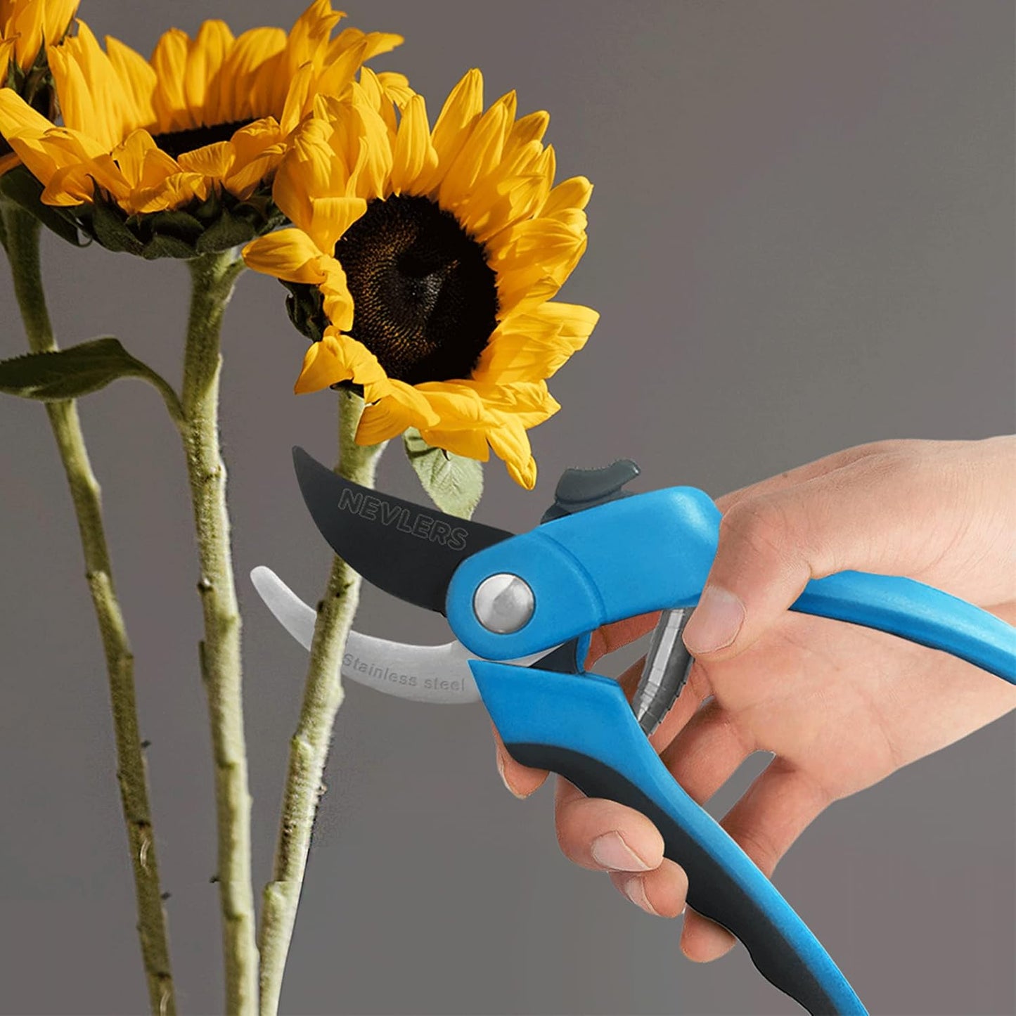 8" Green Bypass Pruning Shears Heavy Duty Pruning Scissors