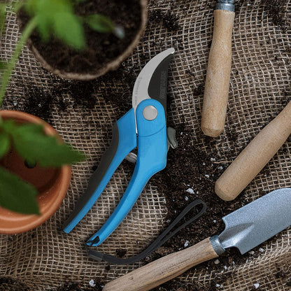 8" Green Bypass Pruning Shears Heavy Duty Pruning Scissors