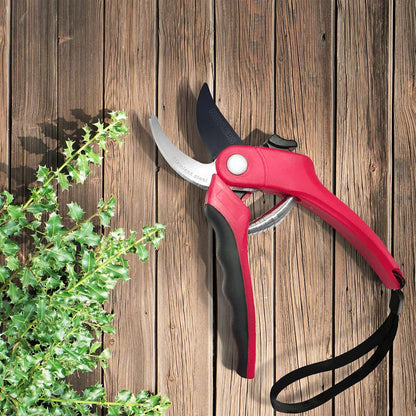 8" Green Bypass Pruning Shears Heavy Duty Pruning Scissors