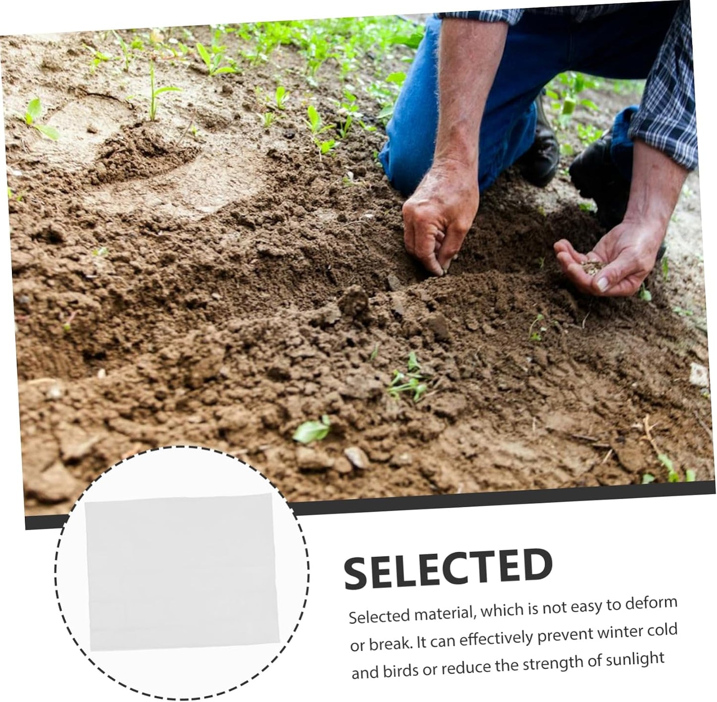 2pcs Garden Frost Protection Cover Non-Woven Fabric Plant Protector for Winter Shrubs Reusable Floating Row Cover for Cold Weather White for Greenhouse and Garden Use
