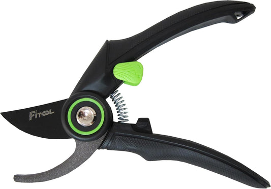Professional Secateurs, with Super Sharp SK5 Steel Blades, Gardening Hand Clippers Pruners, Garden Trimming Scissors, Pruning Shears 8-Inch (Bypass)