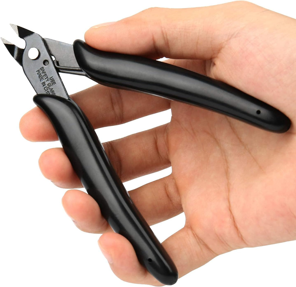 Small Wire Cutters for Crafts Diagonal Flush Cutters 5" Black