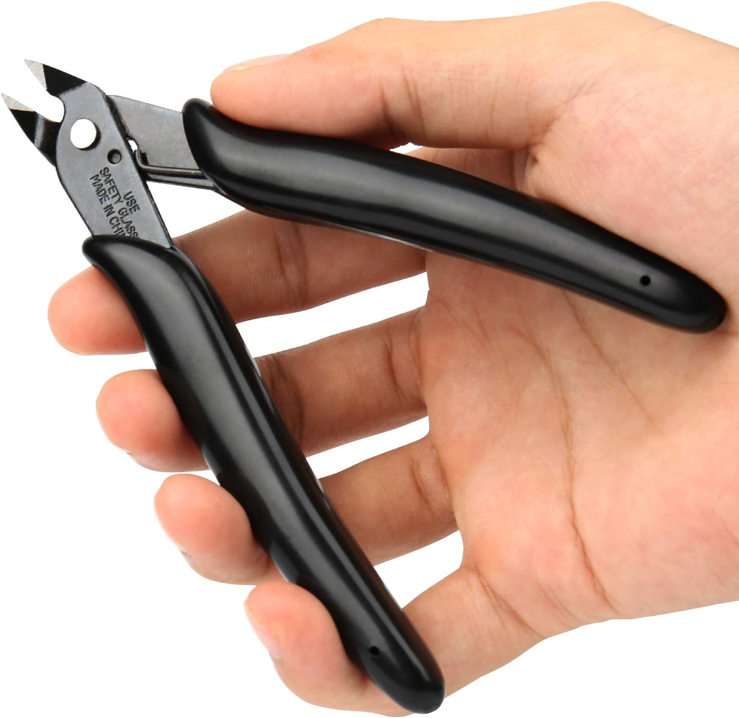 Small Wire Cutters for Crafts Diagonal Flush Cutters 5" Black