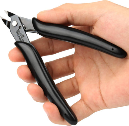 Small Wire Cutters for Crafts Diagonal Flush Cutters 5" Black