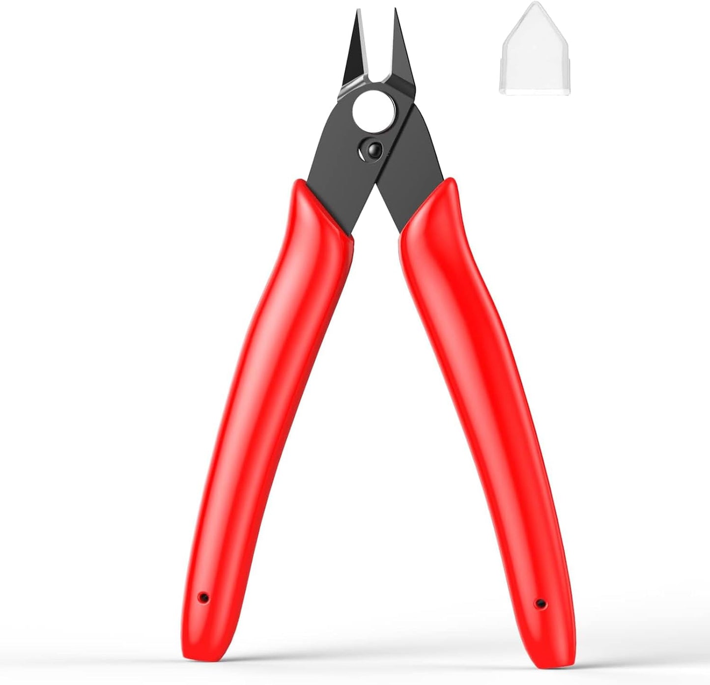 Small Wire Cutters for Crafts Diagonal Flush Cutters 5" Black