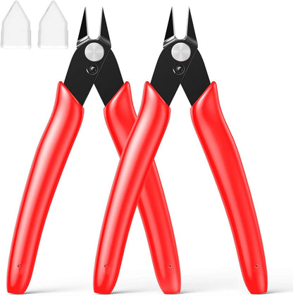Small Wire Cutters for Crafts Diagonal Flush Cutters 5" Black