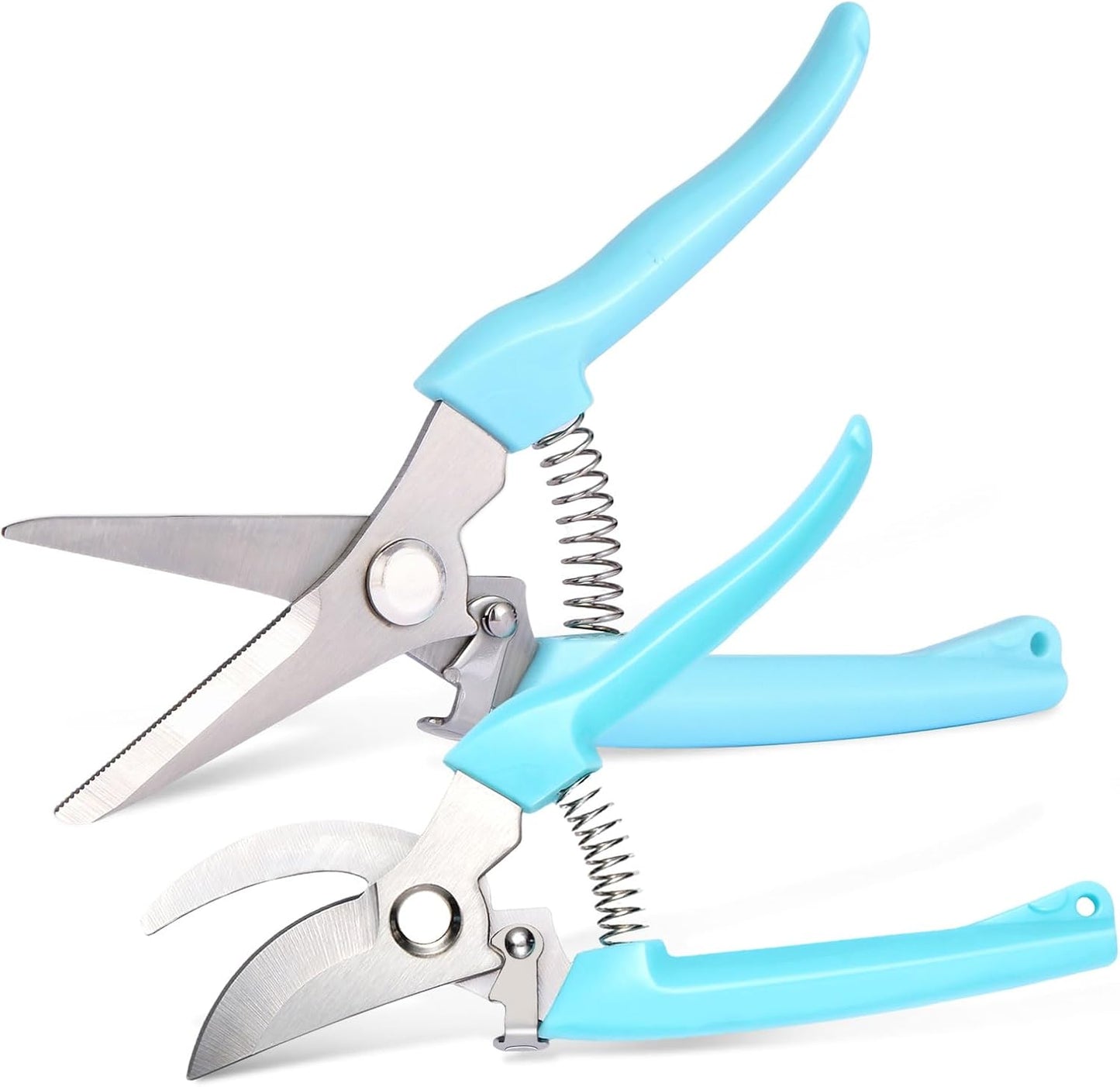 2 Pack Pruning Shears, Stainless Steel Sharp Blade, for Home Gardeners