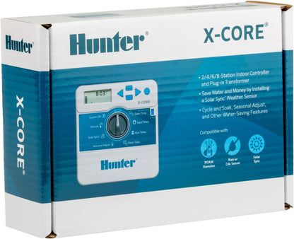 Hunter X-Core XC400i Indoor Sprinkler Timer, 4 Zone Irrigation Controller