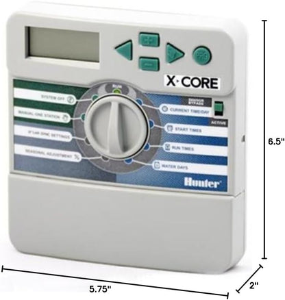 Hunter X-Core XC400i Indoor Sprinkler Timer, 4 Zone Irrigation Controller