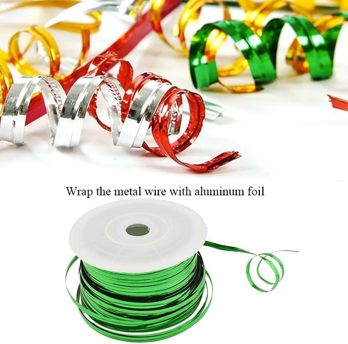 100Yards/300Feet/91M Gold Metal Twist Ties for Bread, Candy, Coffee, Plant Garden, Cellophane Treat, Gift Wrapping, Plastic Bags - Halloween Party, Cake Present, Art Craft