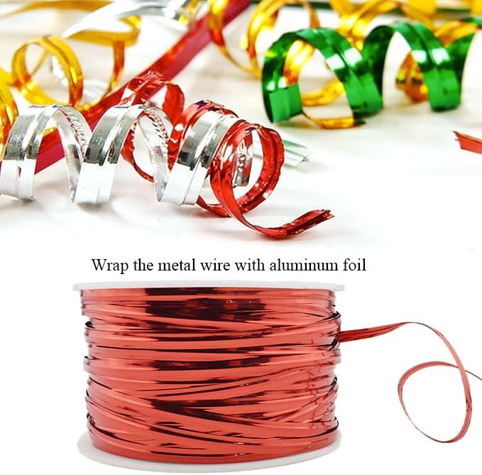100Yards/300Feet/91M Gold Metal Twist Ties for Bread, Candy, Coffee, Plant Garden, Cellophane Treat, Gift Wrapping, Plastic Bags - Halloween Party, Cake Present, Art Craft