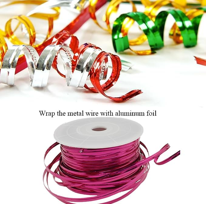 100Yards/300Feet/91M Gold Metal Twist Ties for Bread, Candy, Coffee, Plant Garden, Cellophane Treat, Gift Wrapping, Plastic Bags - Halloween Party, Cake Present, Art Craft