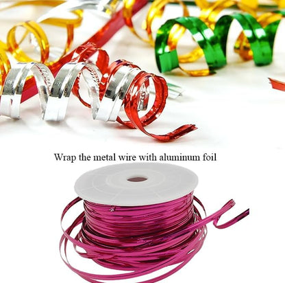 100Yards/300Feet/91M Gold Metal Twist Ties for Bread, Candy, Coffee, Plant Garden, Cellophane Treat, Gift Wrapping, Plastic Bags - Halloween Party, Cake Present, Art Craft
