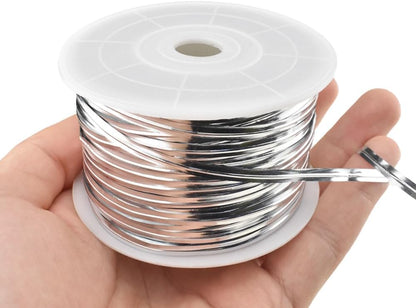 100Yards/300Feet/91M Gold Metal Twist Ties for Bread, Candy, Coffee, Plant Garden, Cellophane Treat, Gift Wrapping, Plastic Bags - Halloween Party, Cake Present, Art Craft