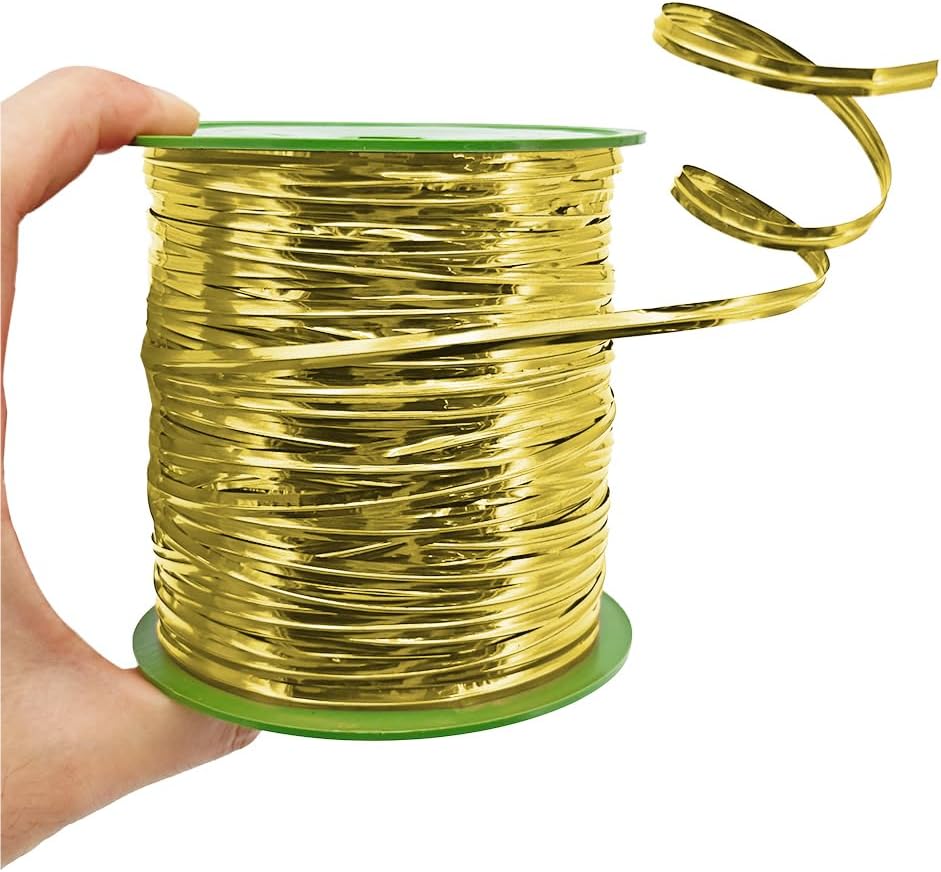 100Yards/300Feet/91M Gold Metal Twist Ties for Bread, Candy, Coffee, Plant Garden, Cellophane Treat, Gift Wrapping, Plastic Bags - Halloween Party, Cake Present, Art Craft